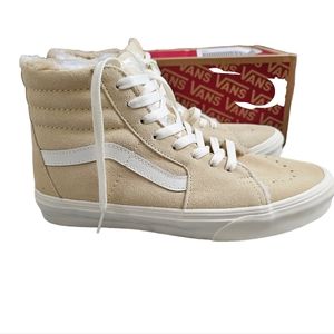 VANS Sherpa Sneakers High top SK8 HI Faux Fur Size 9.5